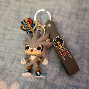 Sonic Heros Gray and White Keychain great for bag charms and book bags
